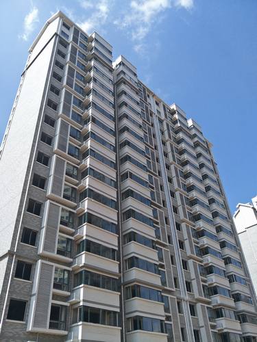 銅煤一號住宅小區牡丹園1#、2#、3#樓順利交工