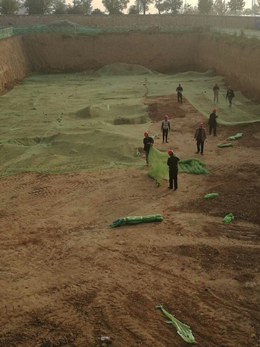 天工公司銅川新區項目部清源小區工地保衛藍天見行動