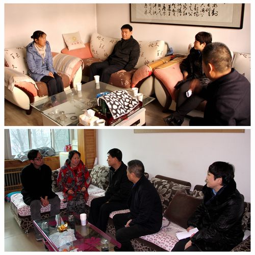 建設(shè)集團(tuán)聯(lián)合黨委副書記、紀(jì)委書記、工會(huì)主席侯本英為銅煤公司困難職工送來冬日溫暖