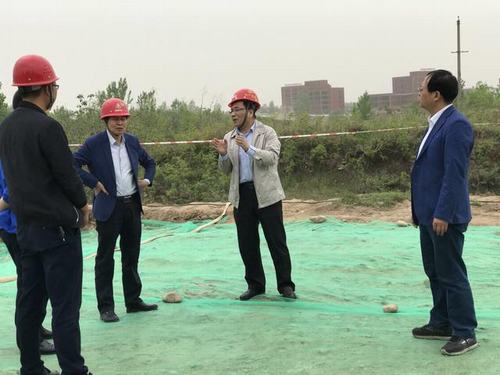 王明智蒞臨戶縣紫溝河防洪項目現場檢查指導工作