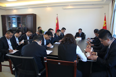 漢中分公司認(rèn)真?zhèn)鬟_(dá)建設(shè)集團2018年一季度追趕超越點評會精神