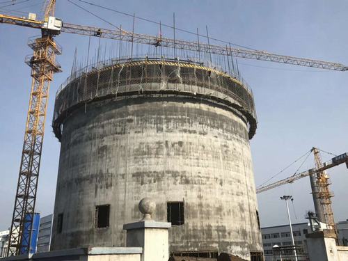 陜煤建設(shè)韓城分公司紅柳林產(chǎn)品倉(cāng)工程有了“新高度”