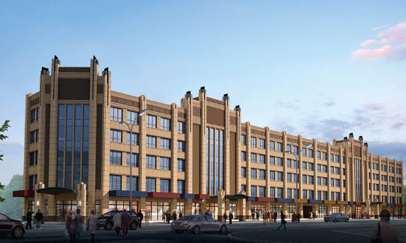 陜煤建設天工公司雅荷中央廣場1#、2#樓封頂