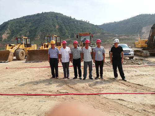 陜煤建設天工公司土建三部清澗北國棗業紅棗深加工項目破土動工