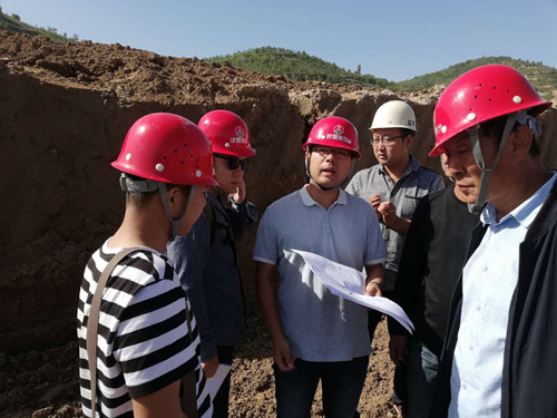 陜煤建設天工公司土建三部清澗北國棗業(yè)紅棗深加工項目基槽驗收順利通過