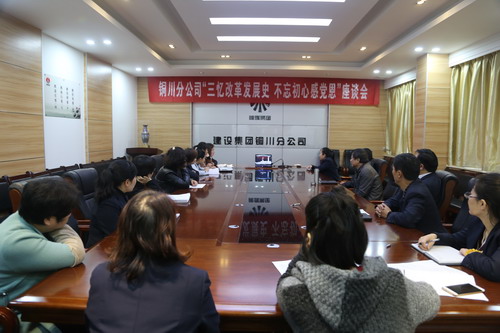 銅川分公司召開“三憶改革發(fā)展史,不忘初心感黨恩” 座談會