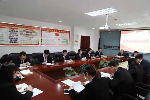 陜煤建設(shè)洗選煤分公司機(jī)關(guān)黨支部召開(kāi)黨員承諾踐諾評(píng)諾專題會(huì)