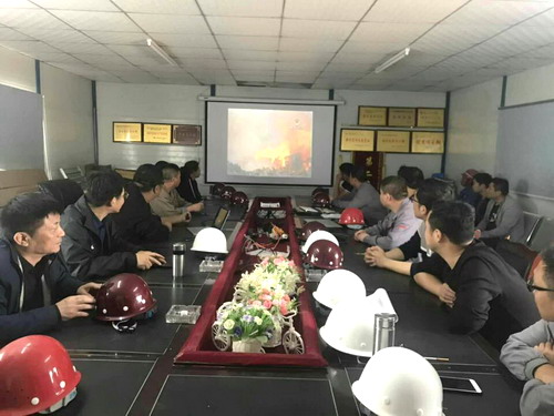 陜煤建設銅川公司筑牢施工現(xiàn)場消防安全屏障