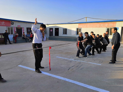 陜煤建設(shè)礦建三公司曹家灘項(xiàng)目部開展慶“五一”迎“五四”文體活動