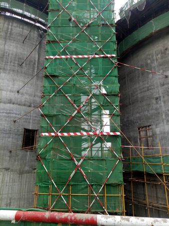 陜煤建設天工公司土建九部：修舊利廢有妙招  架體穩定拉的牢