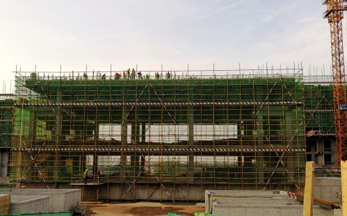 陜煤建設渭南分公司第五項目部三個“得力”促兩個單項工程封頂實現首戰告捷