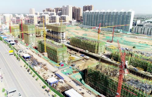 陜煤建設銅煤公司承建的金地華府項目打贏項目建設“關鍵戰役”