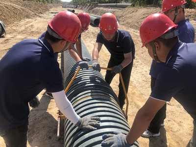 陜煤建設漢中分公司“裝管神器”投入使用