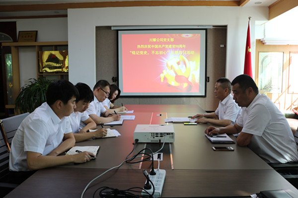 陜煤建設川耀公司開展“銘記黨史，不忘初心”主題黨日活動