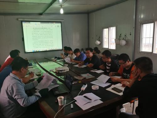 陜煤建設韓城分公司土建十二項目部安全風險管控大家唱主角