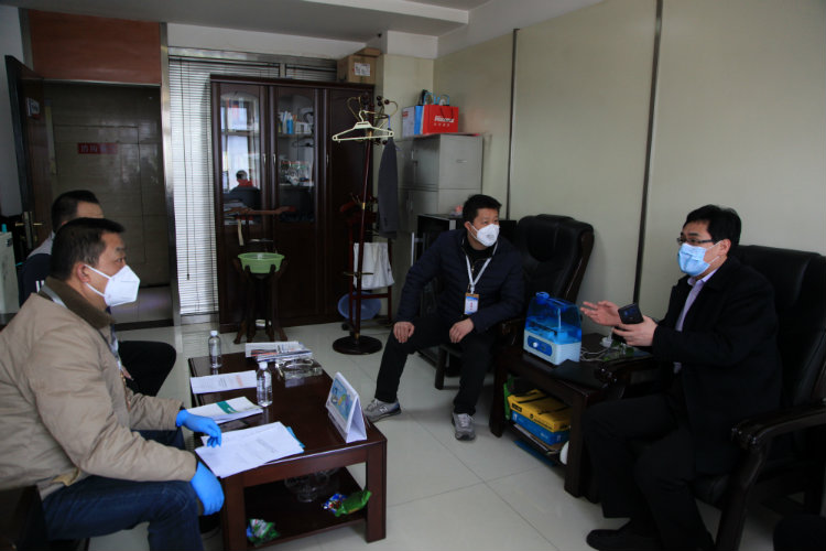 西安市經開區蒞臨陜煤建設開展疫情防控復工復產驗收工作