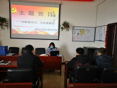 陜煤建設洗選煤運營公司澄合山陽黨支部開展“為防疫出力、為發展獻計”主題黨日活動