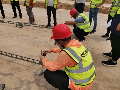 陜煤建設路橋分公司天漢大道項目路基驗收助力施工大干