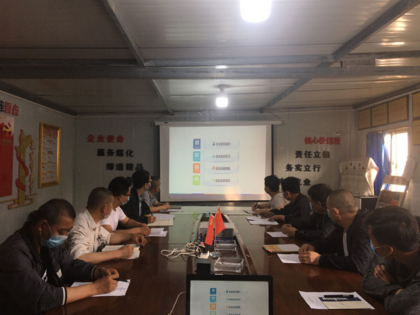 陜煤建設澄合分公司各單位團員青年在行動助力項目安全生產