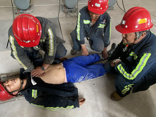 陜煤建設機電安裝公司開展應急演練活動