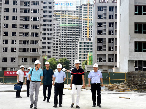 陜煤實業集團總經理劉文考察大秦置業公司藍山水岸項目