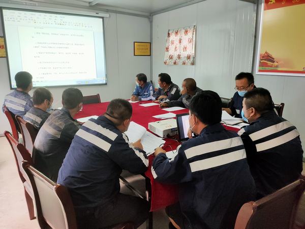 陜煤建設洗選煤運營公司安裝第二項目部：時刻繃緊安全生產弦