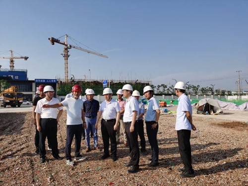 空港新城黨委委員、管委會副主任劉功毅蒞臨空港PPP項目檢查指導工作
