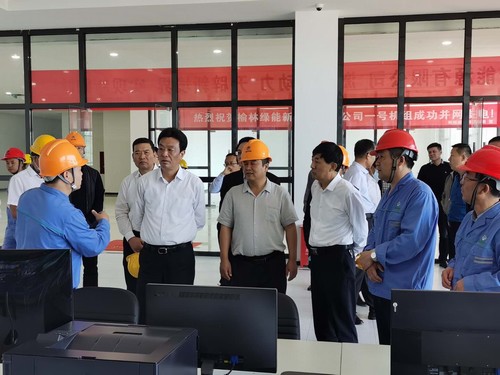 榆林市委書記戴征社,市委常委、常務副市長李博一行蒞臨榆林市垃圾焚燒發電項目調研指導工作