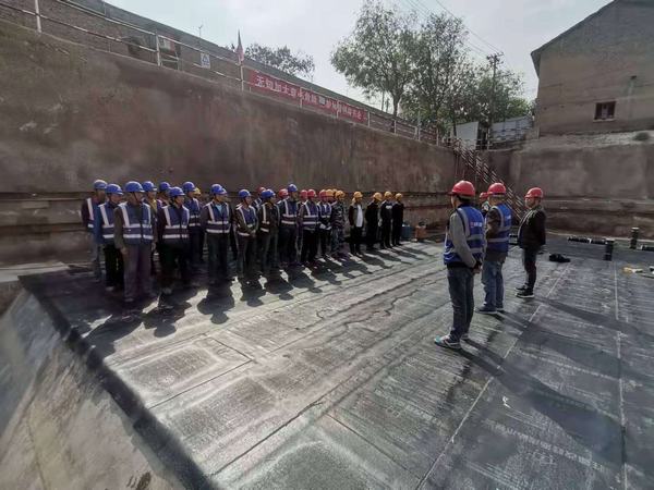 陜煤建設韓城分公司土建四項目部以“學”“練”“查”“考”“整”夯實“百日安全”活動