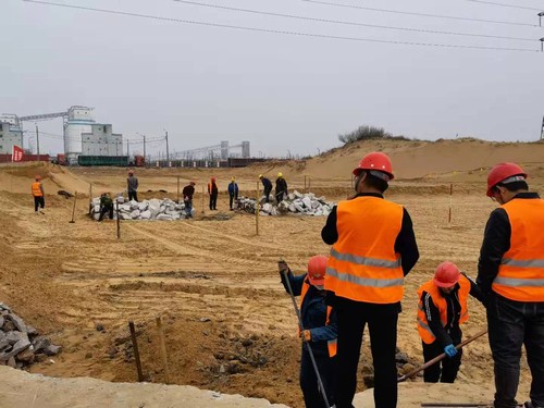 陜煤建設路橋分公司小保當項目地磅房工程順利開工