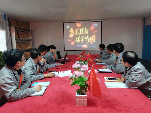 陜煤建設韓城分公司土建九項目部“4+X”活動扎實推動黨史學習教育