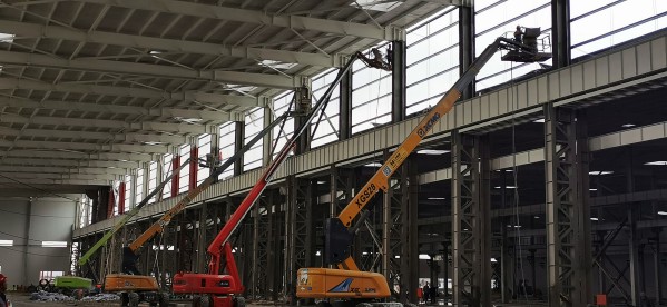 陜煤建設澄合分公司渭南南京金龍項目“五一”假期項目建設不停歇