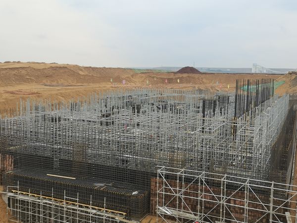 陜煤建設天工公司土建十七項目部順利完成模板支撐超危大工程