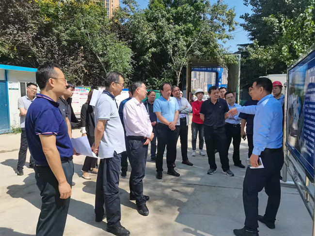 咸陽市人大常委會副主任王滿院蒞臨陜煤建設咸陽城市停車場BOT項目調研工作