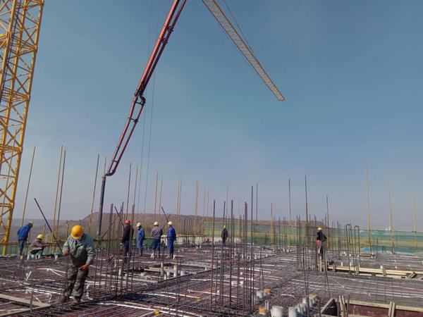 陜煤建設韓城分公司土建九項目部奮進工程四月天