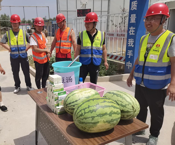 陜煤建設咸陽分公司第九項目部:不服“暑”，戰高溫