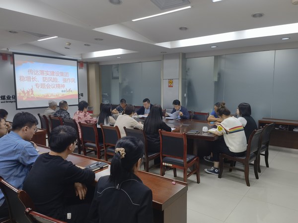 陜煤建設各單位傳達落實建設集團穩增長、防風險、強作風工作部署會議精神