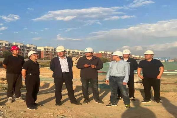 包頭市東河區副區長楊建軍一行蒞臨陜煤建設天工公司中潤府(一期)項目指導工作