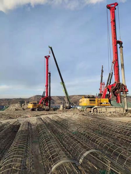 陜煤建設天工公司提前順利完成神木固廢資源綜合利用項目粉煤灰儲存倉樁基工程