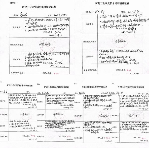 陜煤建設礦建二公司黨員亮承諾，全力保安全