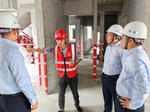 陜煤建設榆林公司到中鐵一局西港錦天城項目開展對標交流學習