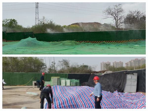 陜煤建設韓城分公司土一項目部問診“揚塵治理” 現場“把脈開方”