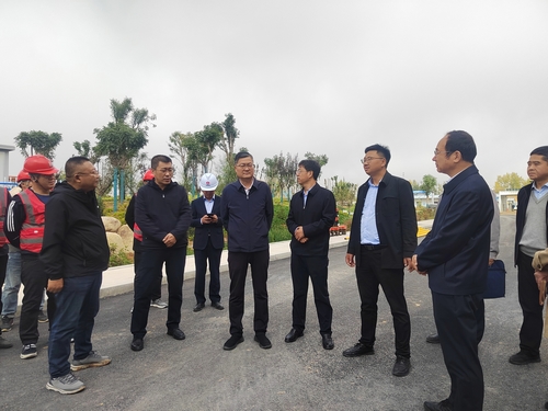 榆林市委副書記、市委黨校校長李雄斌一行蒞臨榆林市委黨校新校區(qū)建設項目檢查指導工作