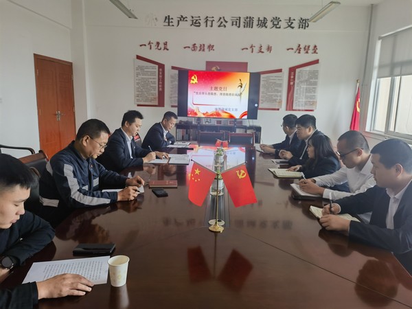 陜煤建設洗選煤運營公司神渭蒲城運營項目部： 開展“黨員帶頭查安全 排查隱患防風險”主題黨日活動