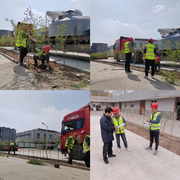 陜煤建設銅煤公司基層項目部：開展“義務植樹添新綠 不負春光正當時”植樹節活動