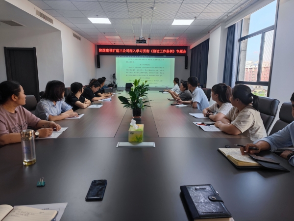 陜煤建設礦建三公司宣貫《信訪工作條例》求實效