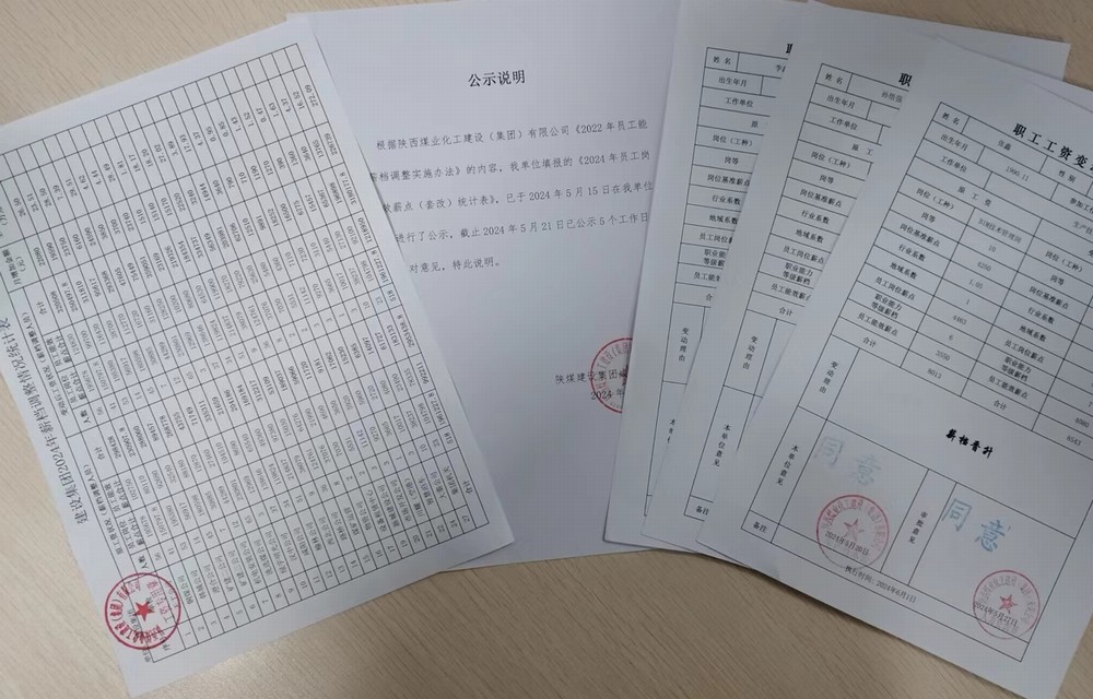 陜煤建設人力資源部：薪檔調整構筑發展新篇章