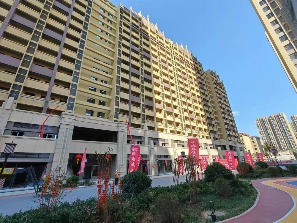 陜煤建設銅煤公司十五項目部韓南韓北城中村改造項目交房順利進行中