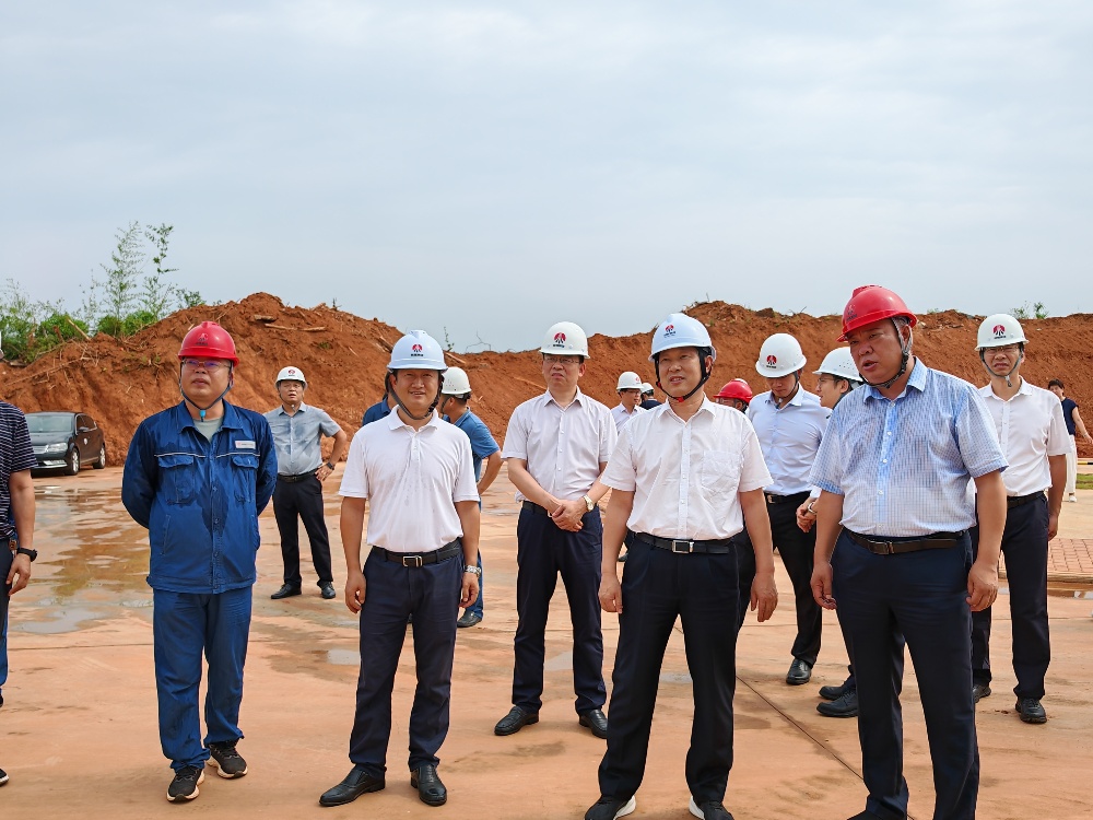 岳陽市委副書記、市長李摯一行深入天工公司項目一線檢查指導