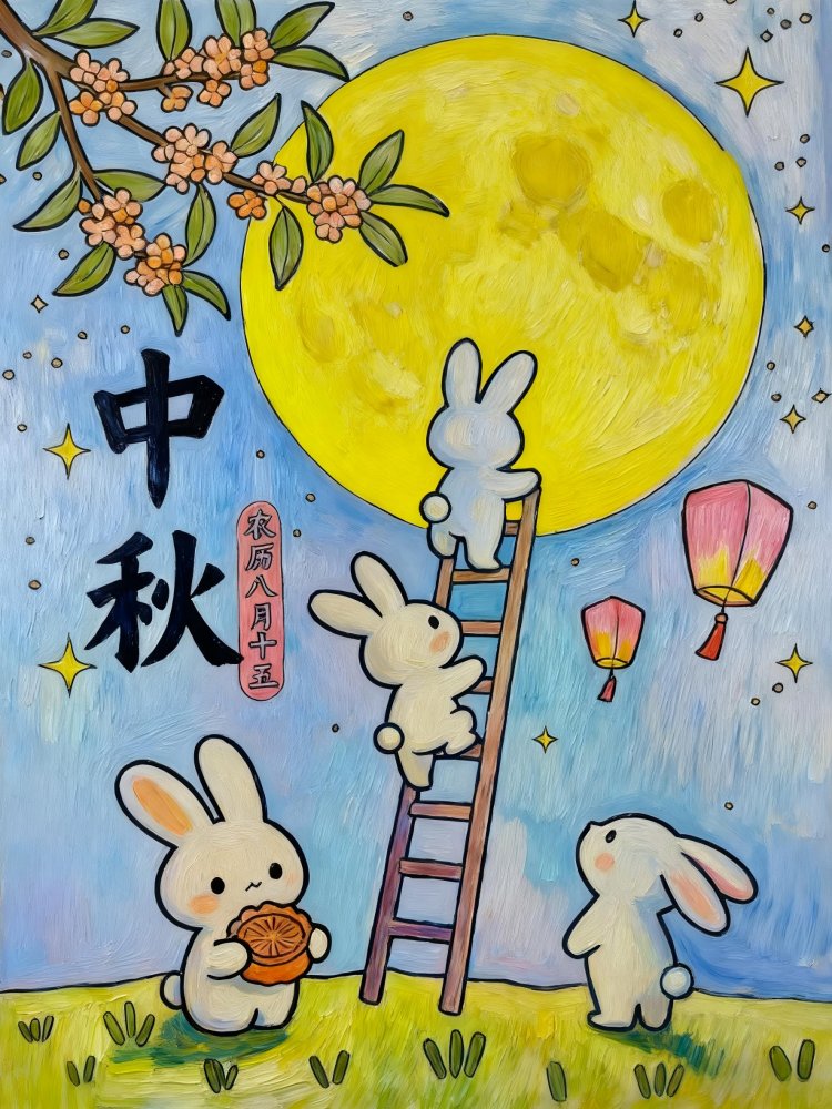 喜迎團圓月，妙筆繪中秋